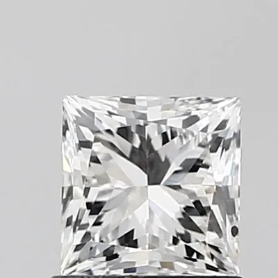 0.95ct F SI1 Very Good Cut Princess Lab Grown Diamond