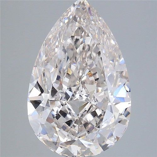 5.07ct H SI1 Rare Carat Ideal Cut Pear Lab Grown Diamond