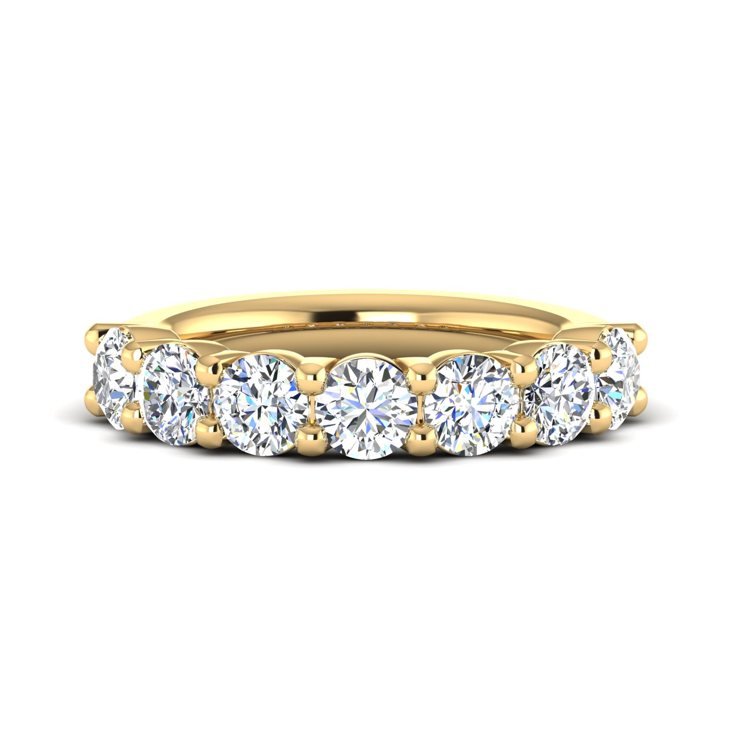 Mylah 7 Stone Lab Diamond Band