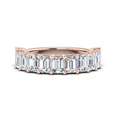 Monroe 11 Stone Shared Prong Lab Anniversary Band