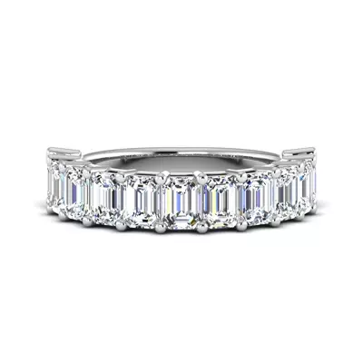 Monroe 11 Stone Shared Prong Lab Anniversary Band