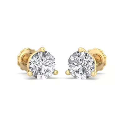 Three-Prong Martini Earrings