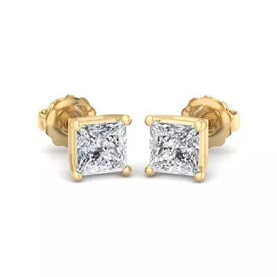 Fancy Shape Screw Back Earrings