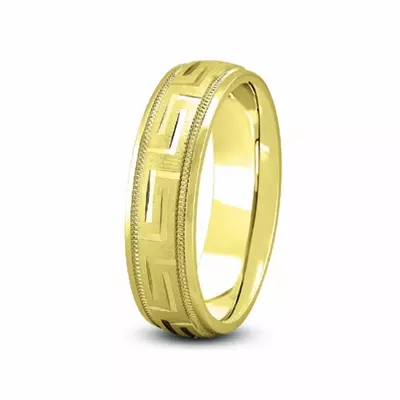 Fancy Carved Diamond Cut Band (4mm)