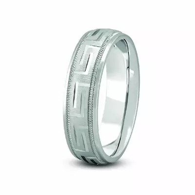Fancy Carved Diamond Cut Band (5mm)