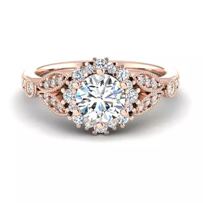 Gracelynn Halo Engagement Ring