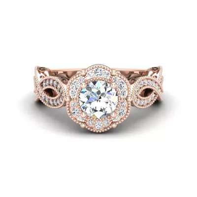 Amiyah Halo Engagement Ring