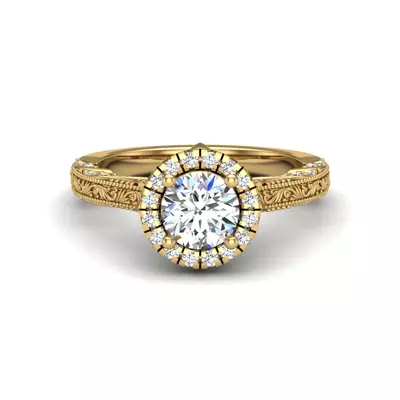 Alexandria Halo Engagement Ring