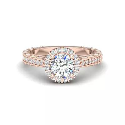 Sutton Halo Engagement Ring