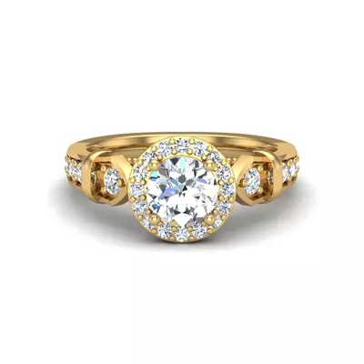 Brynn Halo Engagement Ring
