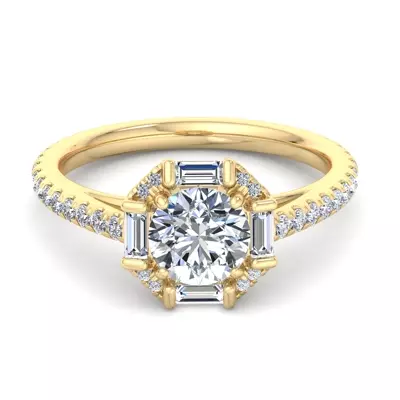 Destiny Halo Engagement Ring