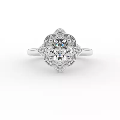 Wren Halo Engagement Ring