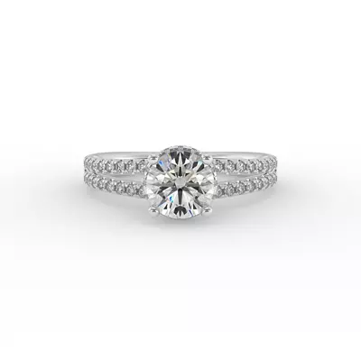 Collins Hidden Halo Engagement Ring