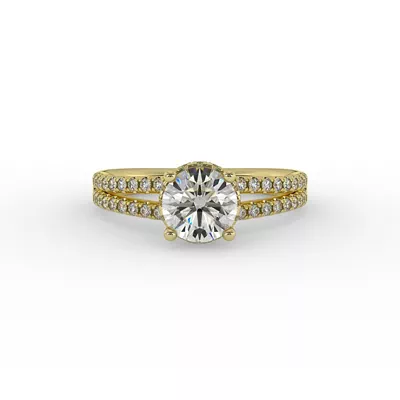 Collins Hidden Halo Engagement Ring