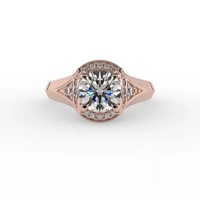 Aitana Halo Engagement Ring