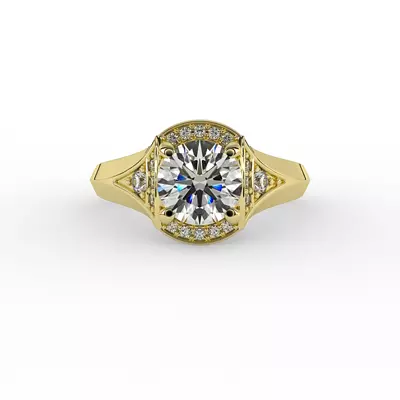 Aitana Halo Engagement Ring