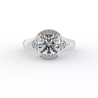 Aitana Halo Engagement Ring