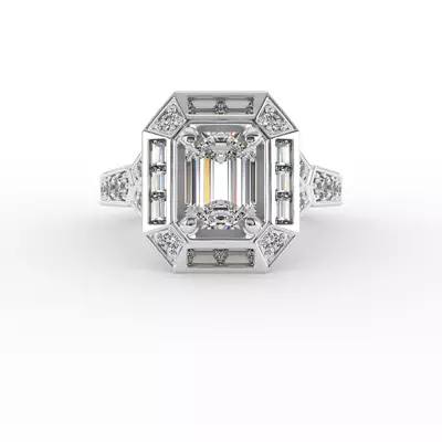 Elle Halo Engagement Ring