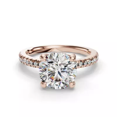 Gabriella Pavé Hidden Halo Engagement Ring
