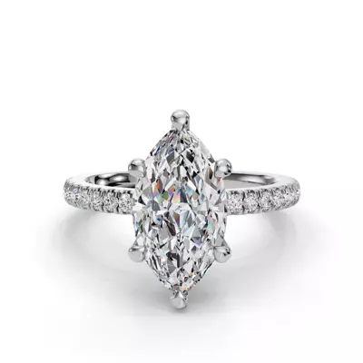 Setting Gabriella Pavé Hidden Halo