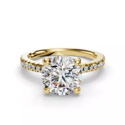 Gabriella Pavé Hidden Halo Engagement Ring