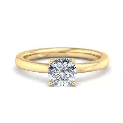 Analia Hidden Halo Engagement Ring