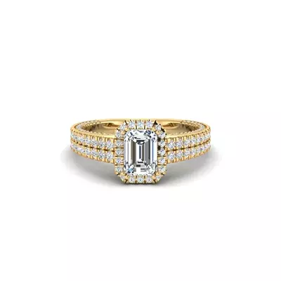 Anya Hidden Halo Engagement Ring