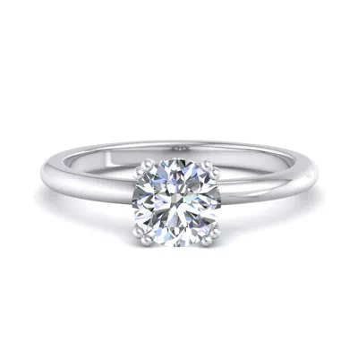 Virginia Double Prong Hidden Halo Engagement Ring