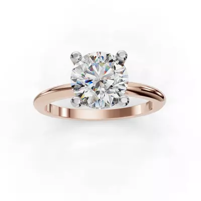 Skyler Two-Tone Hidden Halo Engagement Ring