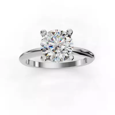 Skyler Two-Tone Hidden Halo Engagement Ring