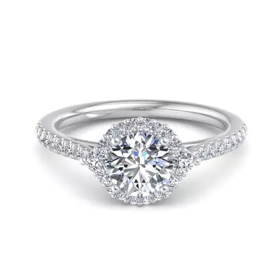 Hannah Diamond Halo Engagement Ring