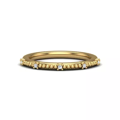 Ruby Bubble Diamond Band