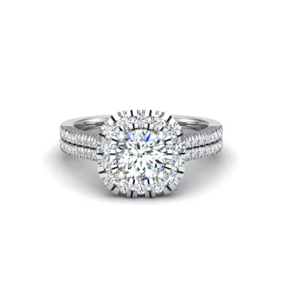 Piper Halo Engagement Ring