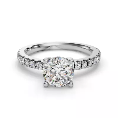 Gabriella Grand Pavé Hidden Halo Engagement Ring