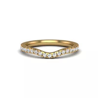 Mackenzie Curved Pave Band