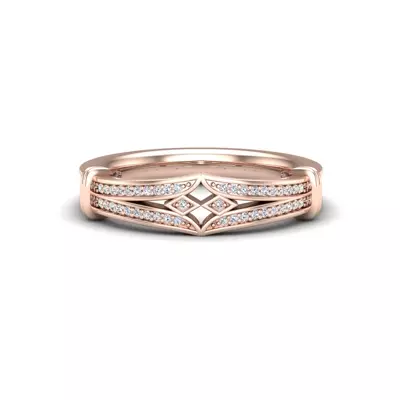 Georgia Art Deco Diamond Band