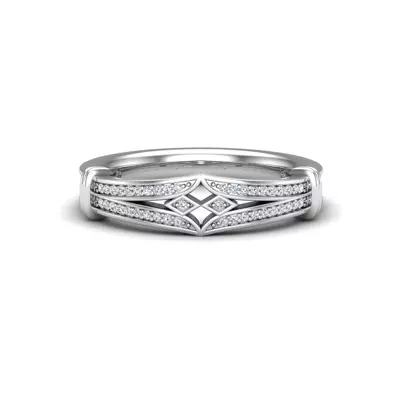 Georgia Art Deco Diamond Band