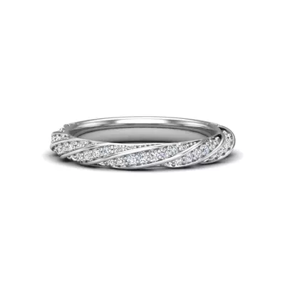Rosa Spiral Pave Band