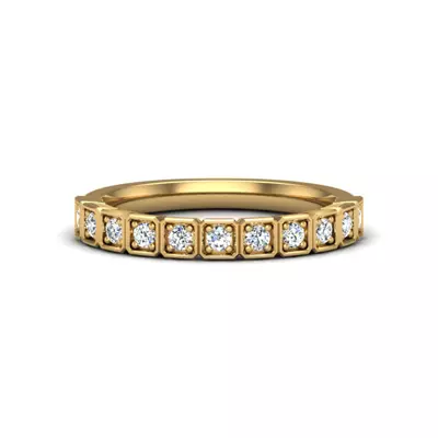 Kenzie Square Pave Band