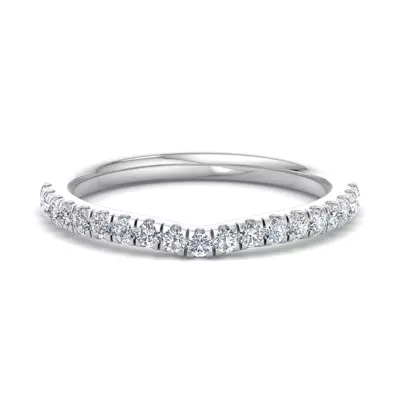 Jaliyah Curved Pavé Band