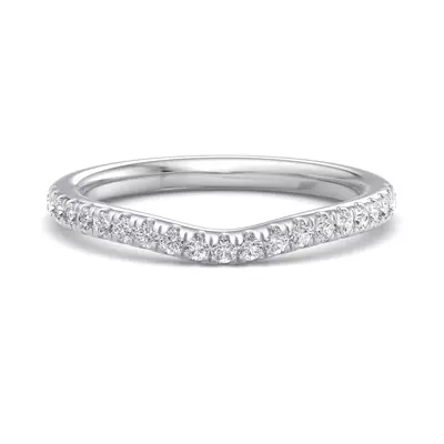 Sylvie Curved Pavé Band