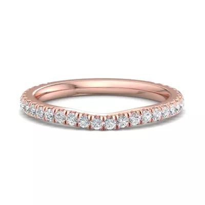 Katalina Pavé Curved Band