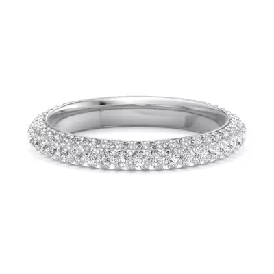 Skyler Rolled Pavé Band