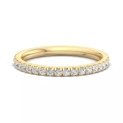 Sloan Wavy Pavé Band