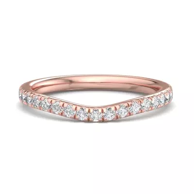 Lylah Curved Pavé Band