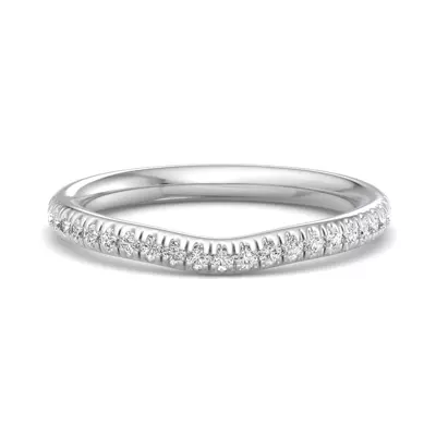 Michaela Curved Pavé Band
