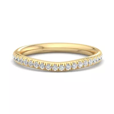 Frankie Curved Pavé Band