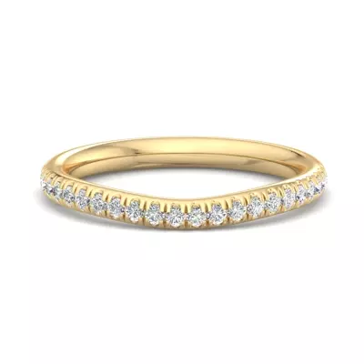 Kathryn Curved Pavé Band