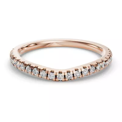 Tillie Curved Pavé Band