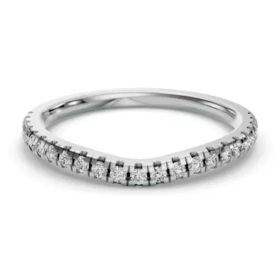 Tillie Curved Pavé Band